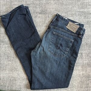 AG men’s Dark Blue Straight Jeans Slim Straight